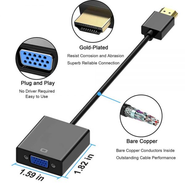 FS11401AP Câble adaptateur HDMI vers VGA