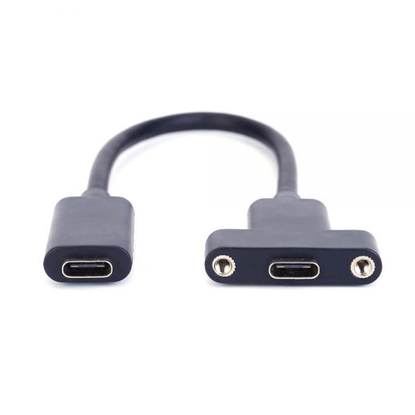 FSP3011 usb type c female to female panel mount cable