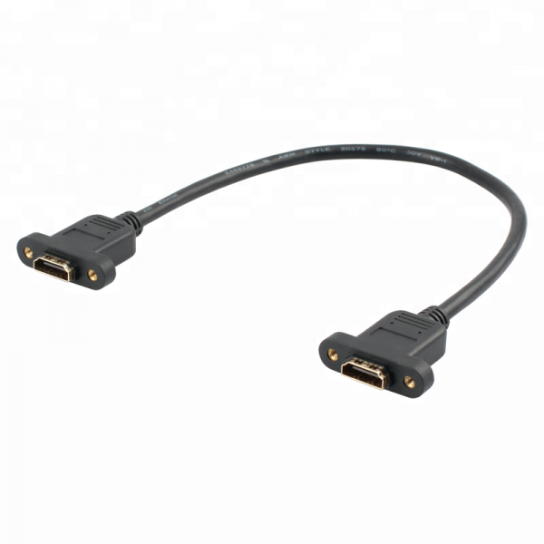 Female to Female HDMI Cable Female Socket Metal Exposed - Image 3