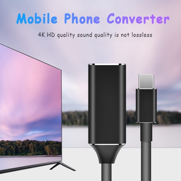 FARSINCE USB-C 3.1 Type C HDMI Cable Phone to TV 4K 60hz Audio Adapter Converter - Imagen 5