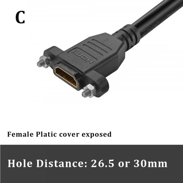 HDMI 4K Male to HDMI Female Short HDMI Extension Cable - Image 2