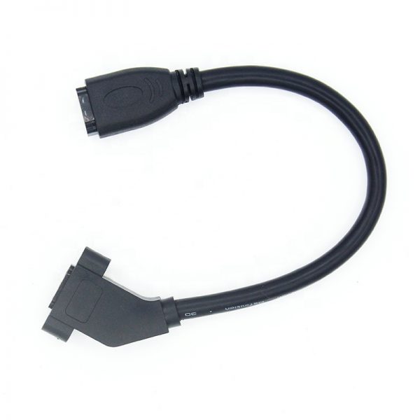 45 Degree Angle HDMI 4K Female to HDMI Female Panel Mount Cable - Image 3