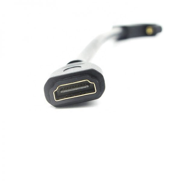 45 Degree Angle HDMI 4K Female to HDMI Female Panel Mount Cable - Image 6