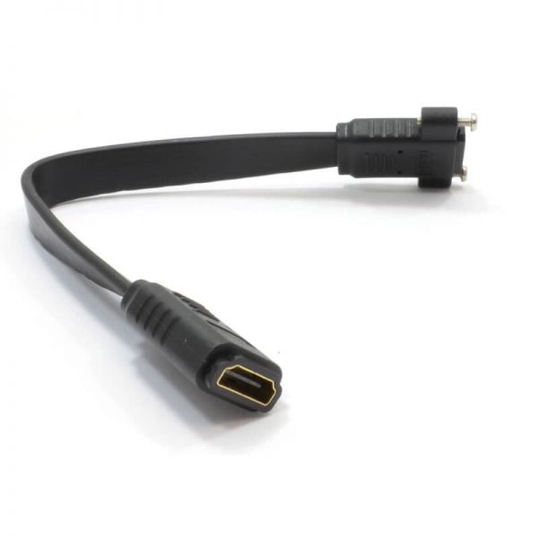 Flat 4K HDMI Cable Female to Female Panel Mount 2.0 Cable - Image 6