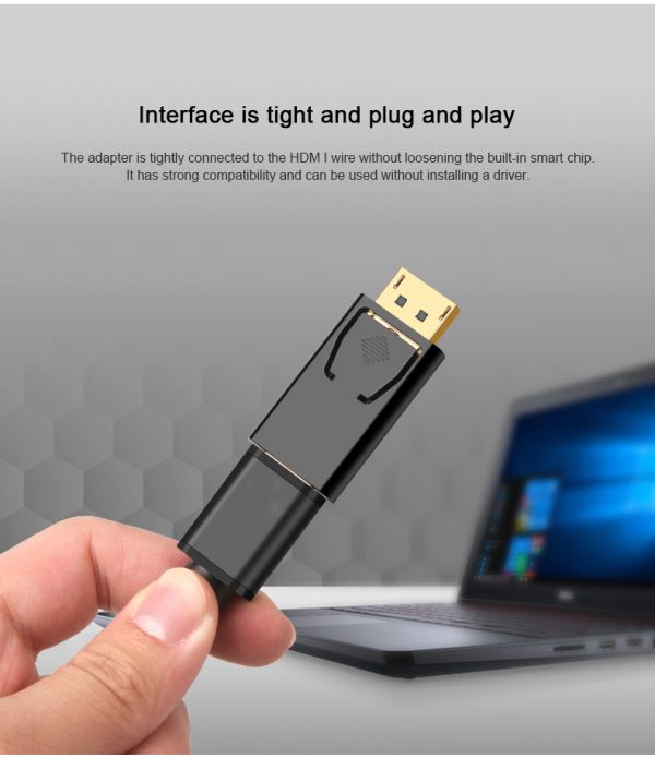 DisplayPort to 4K HDMI Adapter Coupler HDMI out to Displayport in Coupler up to 4K 60hz - Imagen 8