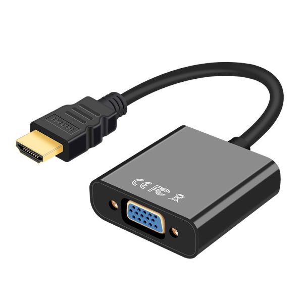 Adaptateur de carte graphique vidéo HDMI mâle vers VGA 15pin femelle avec Audio Power 1080P pour Macbook Pro