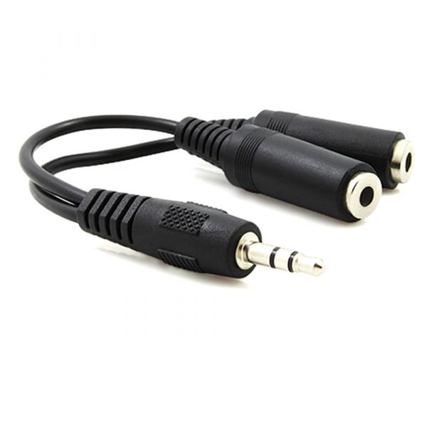Y Splitter Adaptador de auriculares