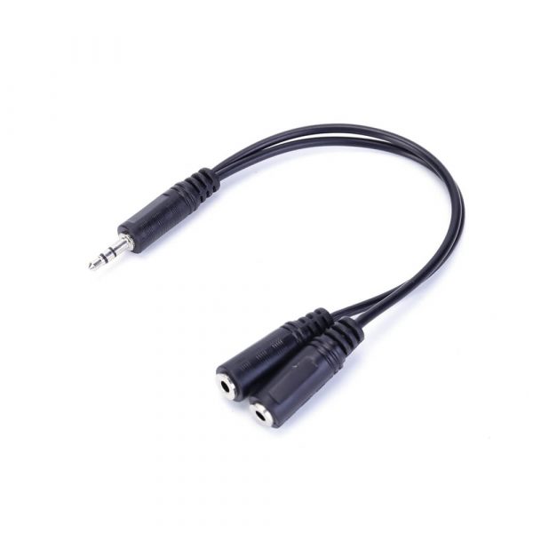 Y Splitter Headset Adapter, 3.5mm Male to Separate Stereo & Microphone Female Jack cable - Imagen 4