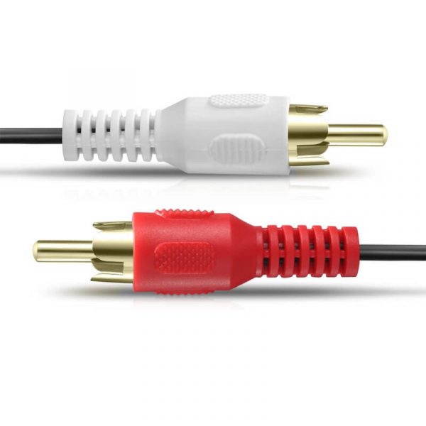 2RCA Male to 2RCA Male Stereo Coaxial Audio Cable - Imagen 5