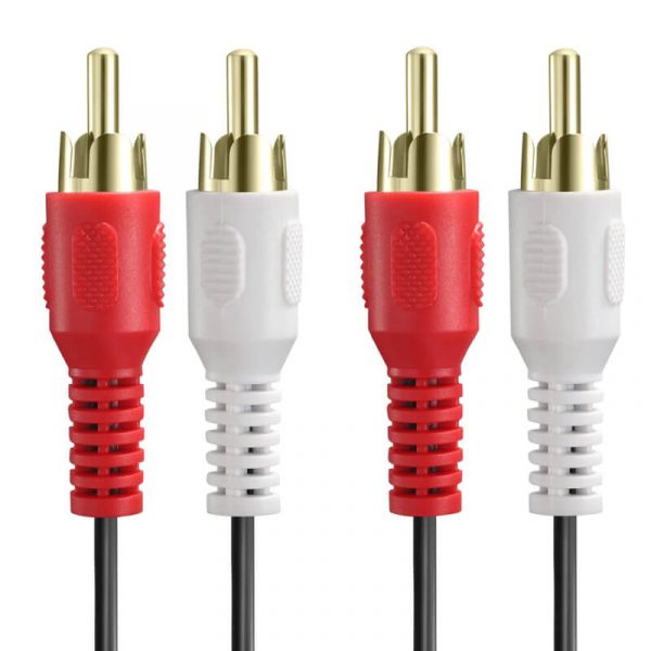 2RCA Male to 2RCA Male Stereo Coaxial Audio Cable - Imagen 3