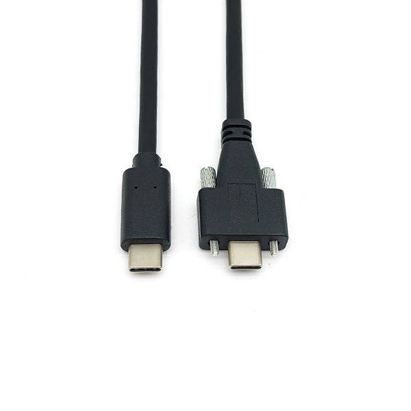 Panel Mount USB 3.1 Type C USB-C Male to Male Cable - Image 2