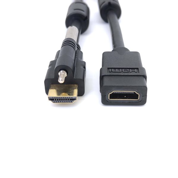 HDMI 2.0 Male to Female Panel Mount Cable - Image 2