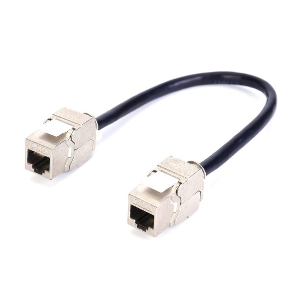 Cabo Ethernet RJ45 para montagem em painel CAT6A CAT7 CAT8 Cabo SFTP