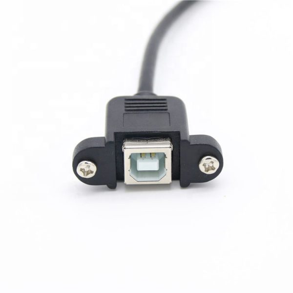 USB 2.0 B Panel-Mount Cable, Male to Female Extension Cable - Image 4
