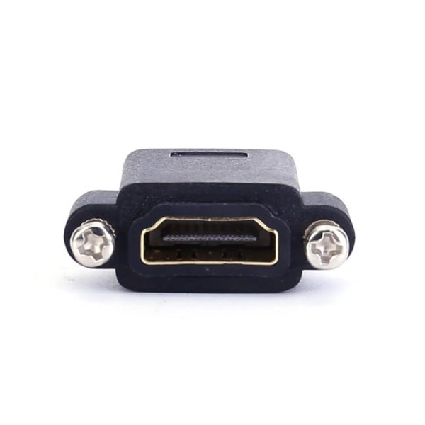 8K HDMI 2.1 Panel Mount Adapter Coupler with screw locking