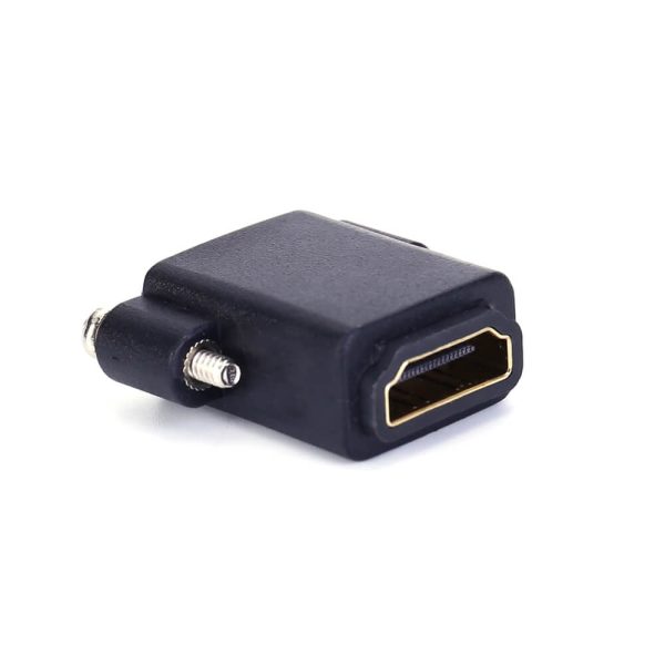 8K HDMI 2.1 Panel Mount Adapter Coupler with screw locking - Image 3