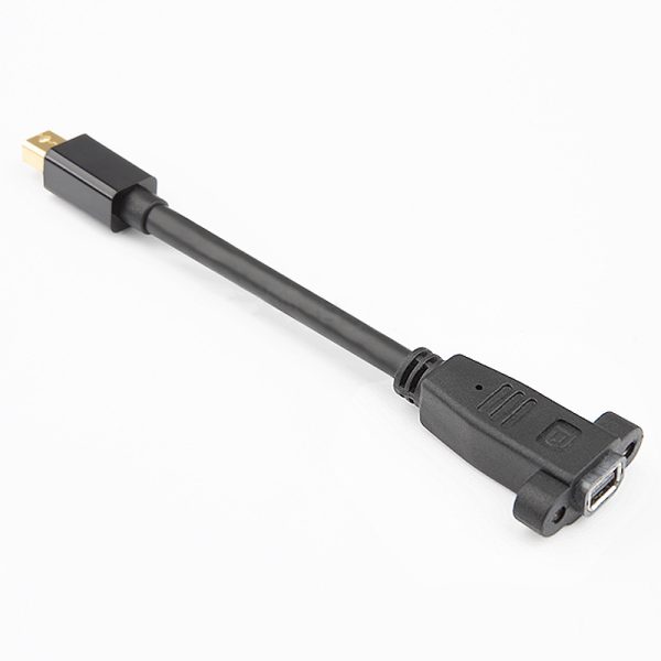 Mini DisplayPort Panel Mount Cable, Male to Female Extension Cable - Image 5