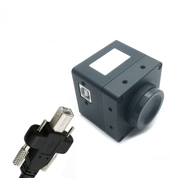 USB 2.0 B Panel Mount Extension Cable with Screw Rod, M-F - Image 3