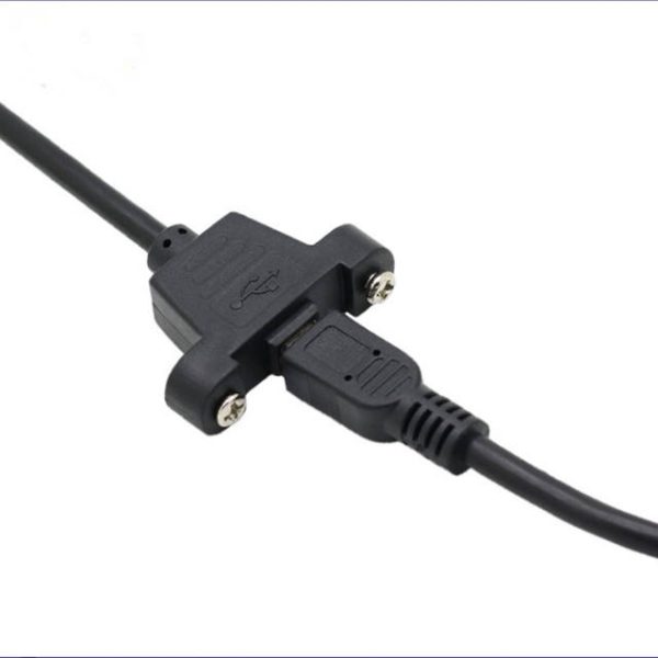 Mini USB 2.0 Panel Mount Cable, Male to Female Extension Cable - Image 4