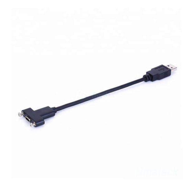Panel Mount USB C to USB 3.0 A Female to Male Extension Cable - Image 3