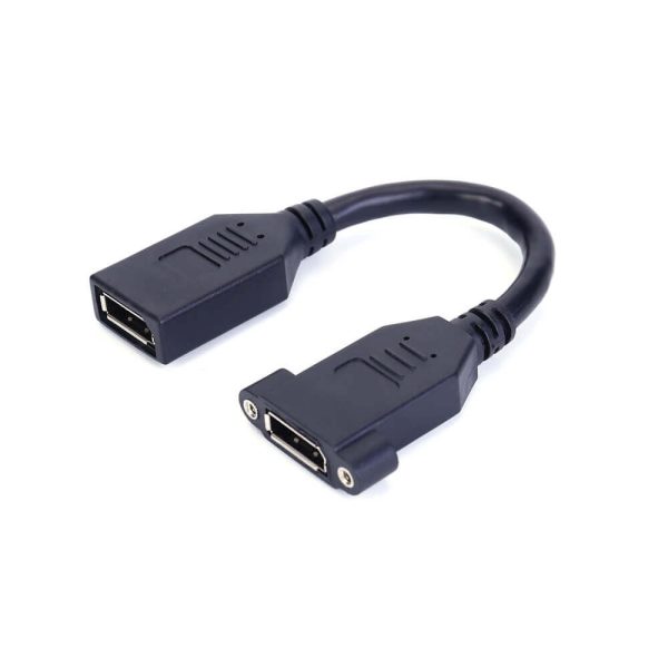 DisplayPort 1.4 Panel Mount Cable, Female to Female - Image 2