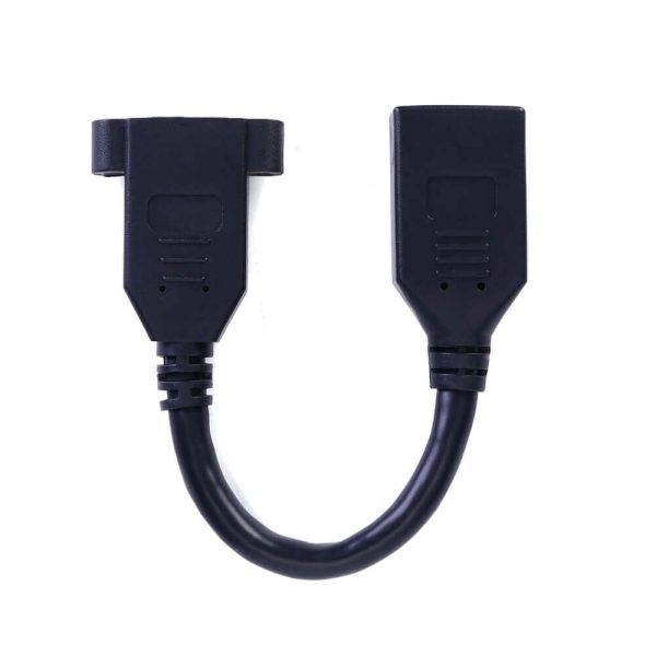DisplayPort 1.4 Panel Mount Cable, Female to Female - Image 3