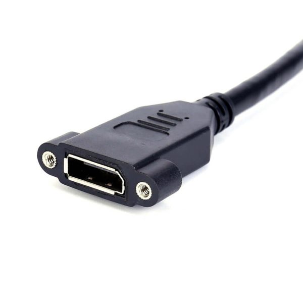 DisplayPort 1.4 Panel Mount Cable, Female to Female - Image 4