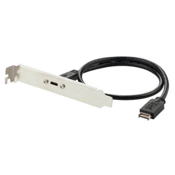 Panel Mount USB Type-E to USB 3.1 Type C Male to Female Extension Cable - Image 5