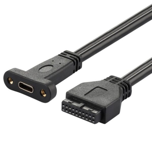 MotherBoard 20PIN to USB 3.1 Type C Panel Mount Cable