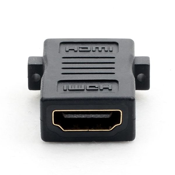 4K HDMI 2.0 Panel Mount Coupler Adapter with Screw Hole Female to Female – Image 3