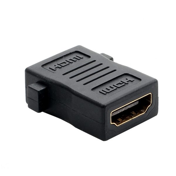 4K HDMI 2.0 Panel Mount Coupler Adapter with Screw Hole Female to Female – Image 2