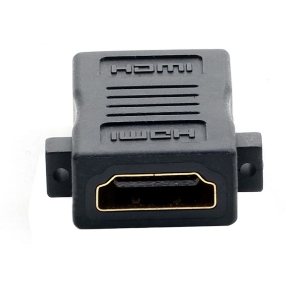 Adaptateur de coupleur HDMI 2.0 4K pour montage sur panneau avec trou de vis, femelle vers femelle
