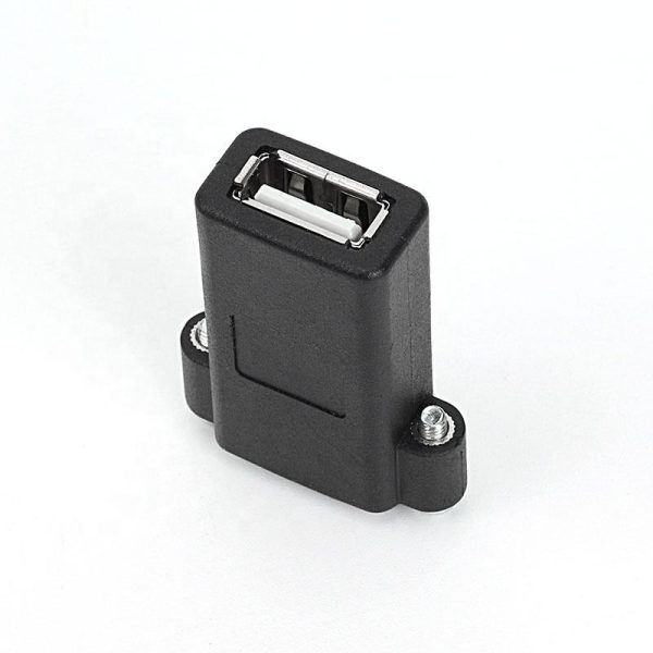 USB 2.0 B to A Panel Mount Adapter Coupler Female to Female - Image 3