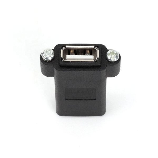 USB 2.0 B to A Panel Mount Adapter Coupler Female to Female - Image 4