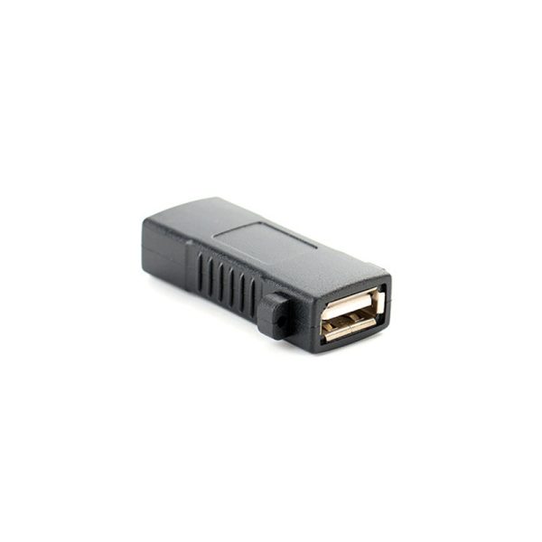 USB 2.0 A Panel Mount Adapter Female to Female Coupler with Screw Hole - Image 3