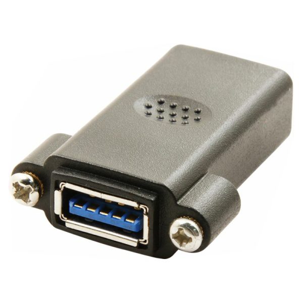 Adaptateur USB 3.0 A pour montage sur panneau Coupleur femelle-femelle