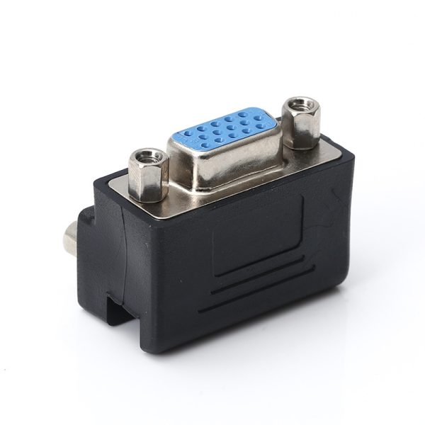 90° Angle VGA Panel Mount Adapter Female to Female Coupler – Image 5