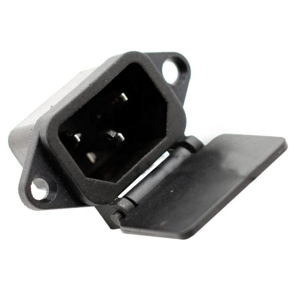 AC Waterproof C14 Male to Female Power Socket with Cover - Image 3