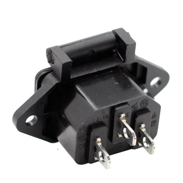 AC Waterproof C14 Male to Female Power Socket with Cover - Image 4