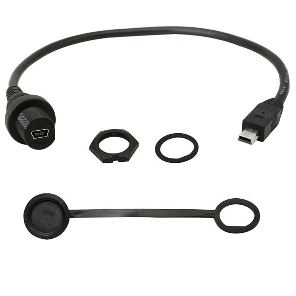 Panel Mount Mini USB 2.0 Flush Mount Car Waterproof Cable – Image 5
