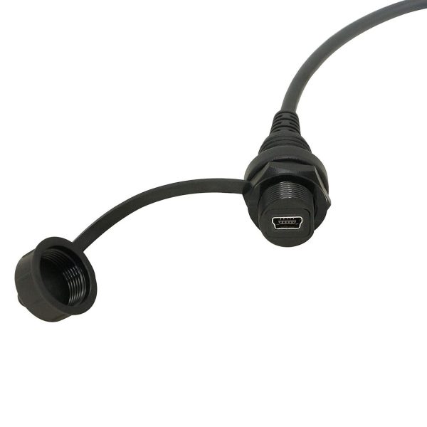Panel Mount Mini USB 2.0 Flush Mount Car Waterproof Cable – Image 2