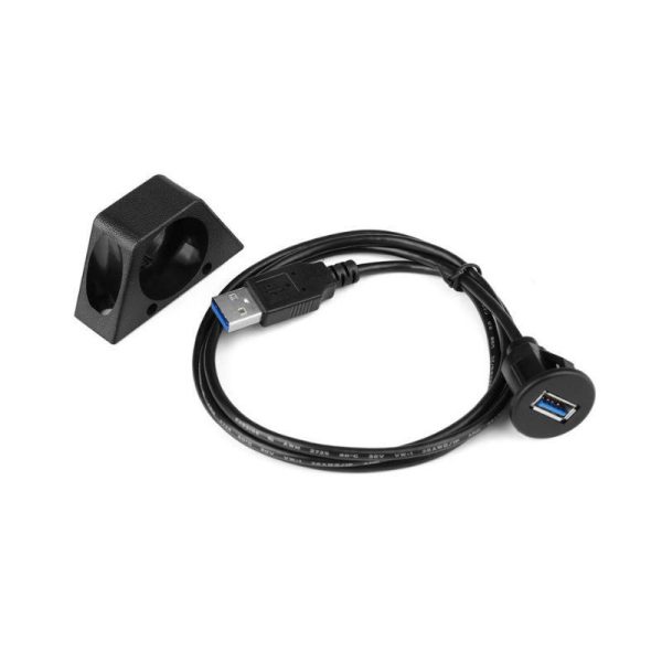Single Port USB Panel Flush Mount Extension Cable – Image 5
