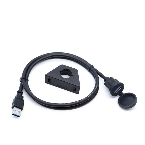 Single Port USB Panel Flush Mount Extension Cable – Image 4