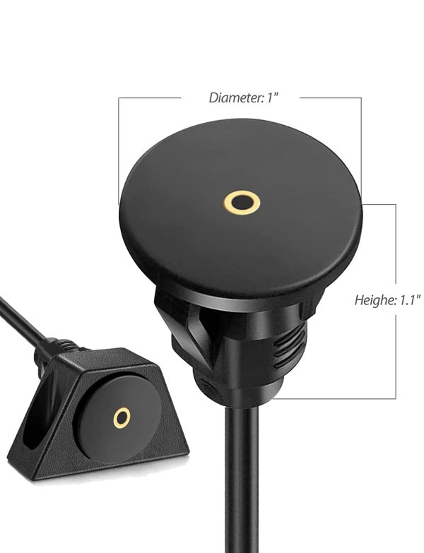 3 RCA Panel Flush Mount Extension Cable - Imagen 5