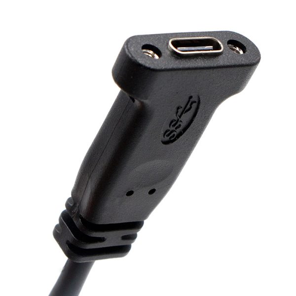 USB 3.0 A Male to USB C Slot Plate Adapter Cable – Image 4