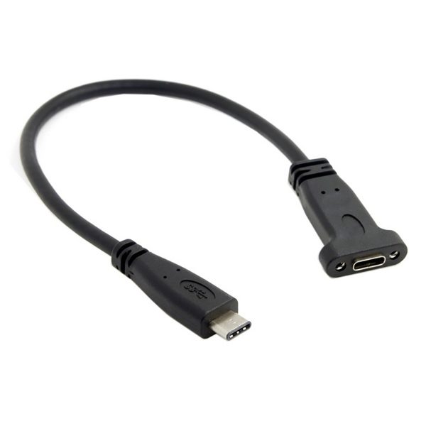 USB 3.1 Type C Slot Plate Adapter Male to Female Cable - Image 3