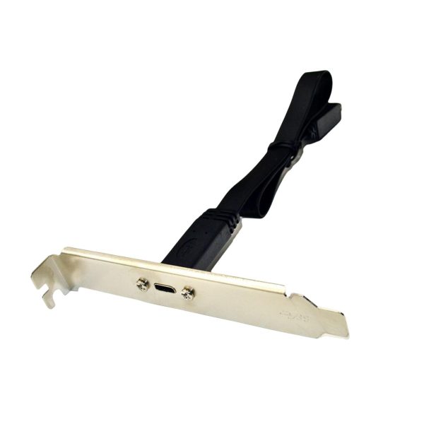 USB 3.1 Type E Male to USB C Slot Bracket Cable - Image 2