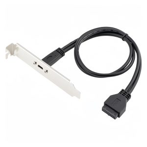 Cabo adaptador de placa de encaixe USB 3.0 20PIN fêmea para USB tipo C
