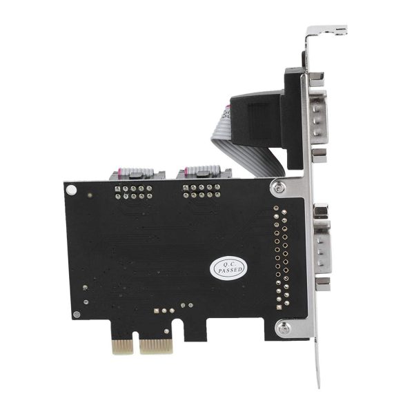 2 Port PCI-E Serial Card to RS232 DB9 Slot Plate Adapter - Image 4