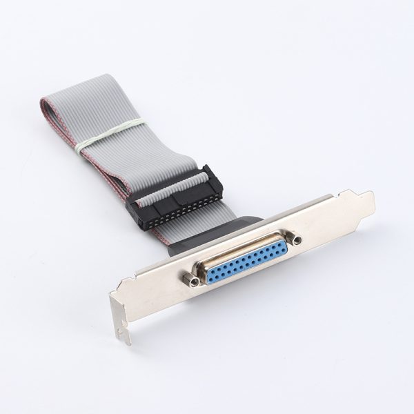 26Pin IDC Flat Ribbon Cable To DB25 Slot Plate Adapter - Image 2